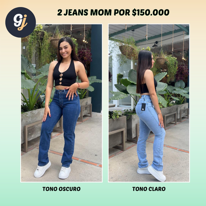 PROMO PACK 2 MOM JEANS