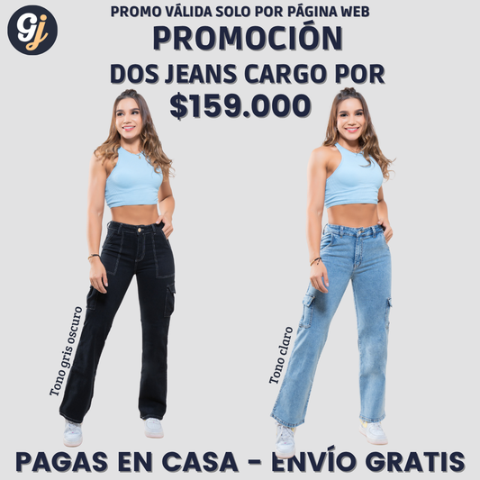 PROMO PACK 2 JEANS CARGO