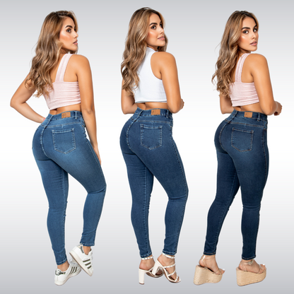 PROMO PACK 3 SKINNY JEANS (LA TALLA DEL JEAN SKINY TONO OSCURO TE LA PEDIMOS POR WHASTAPP)